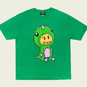 Authentic Justin Bieber Drew House Dino T-shirt in Green Unisex